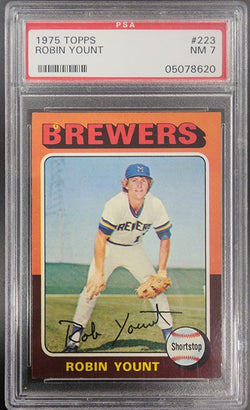 Robin Yount 1975 Topps #223 PSA 7 Near Mint