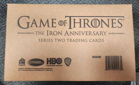 2021 Rittenhouse Archives Game of Thrones The Iron Anniversary Series 2 Sealed 10-Box Hobby Case