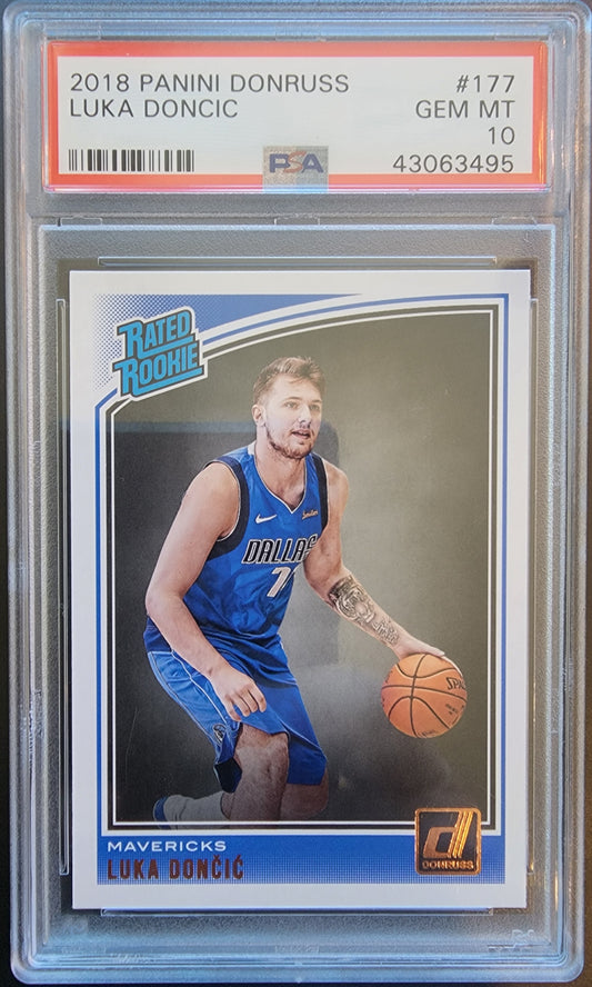 Luka Doncic 2018 Donruss #177 PSA 10 Gem Mint 3495