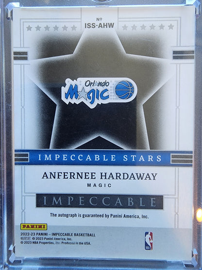 Anfernee Hardaway 2022 Panini Impeccable Stars Auto #3/35