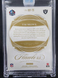 Tim Brown 2018 Panini Flawless 1/1 Honors Buyback Auto