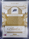 Roger Staubach 2022 Panini Flawless Collegiate Ruby Auto #10/20