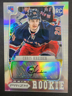 Chris Kreider 2012 Panini Prizm Silver Auto