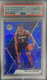 Zion Williamson 2019 Panini Mosaic #209 Blue Mosaic #36/99 PSA 10 Gem Mint