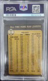 Babe Ruth + Hank Aaron + Willie Mays 1973 Topps Home Run Leaders #1 PSA 6 EX-MT