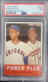 Ernie Banks + Hank Aaron 1963 Topps Power Plus #242 PSA 7 Near Mint