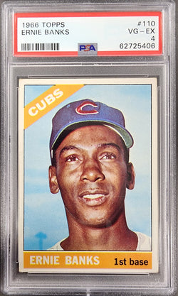 Ernie Banks 1966 Topps #110 PSA 4 VG-EX