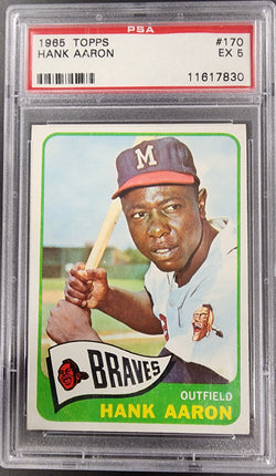 Hank Aaron 1965 Topps #170 PSA 5 EX