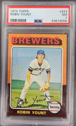 Robin Yount 1975 Topps #223 PSA 7 Near Mint 9056