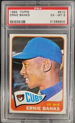 Ernie Banks 1965 Topps #510 PSA 6 EX-MINT