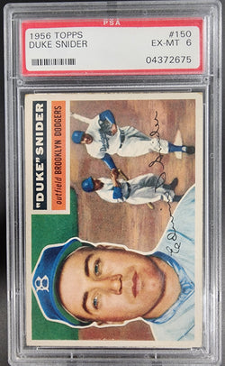 Duke Snider 1956 Topps #150 PSA 6 EX-MINT