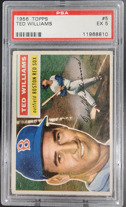 Ted Williams 1956 Topps #5 PSA 5 EX