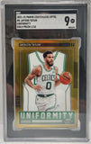 Jayson Tatum 2021 Contenders Optic Uniformity Gold #1/10 SGC 9 MINT