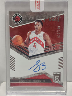 Scottie Barnes 2021 Panini Elite Rookie Pen Pals Auto #26/149