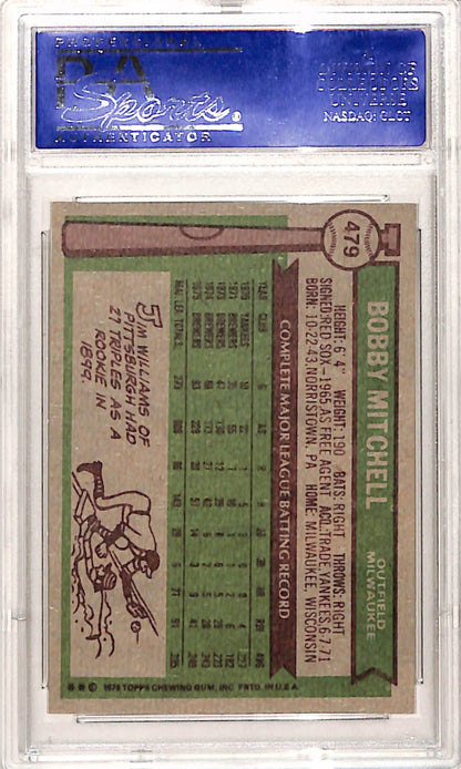 Bobby Mitchell 1976 Topps #479 PSA 9 Mint