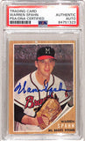 Warren Spahn 1962 Topps #100 Autograph PSA Auth