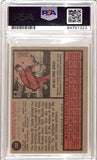 Warren Spahn 1962 Topps #100 Autograph PSA Auth