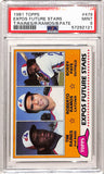 Tim Raines 1981 Topps Rookie #479 PSA 9 Mint