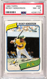 Rickey Henderson 1980 Topps Rookie #482 PSA 8 Nm-Mint 1737