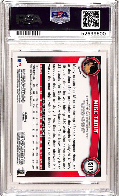Mike Trout 2011 Topps Update #US175 Rookie PSA 9 Mint 9500