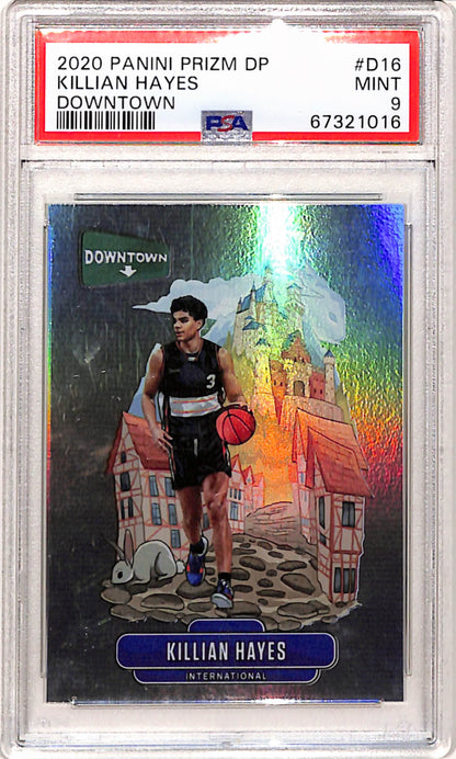 Killian Hayes 2020 Panini Drizm Draft Downtown PSA 9 Mint