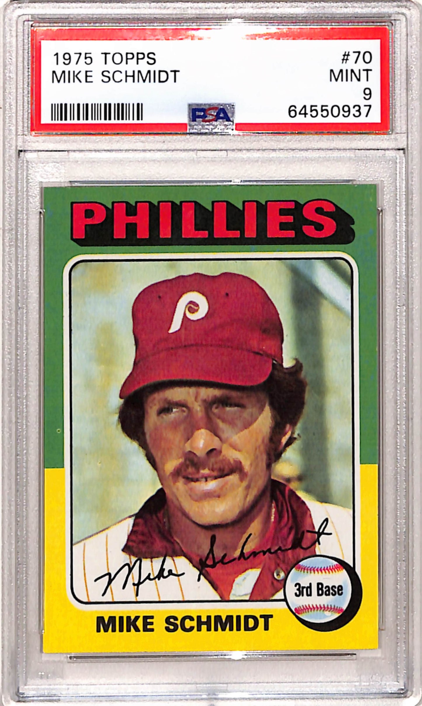 Mike Schmidt 1975 Topps #70 PSA 9 Mint