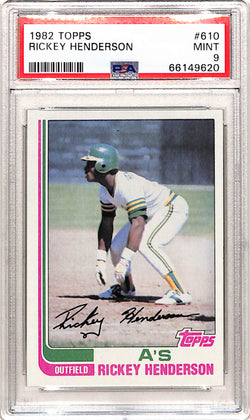 Rickey Henderson 1982 Topps #610 PSA 9 Mint 6920