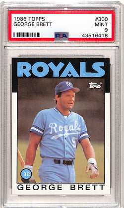 George Brett 1986 Topps #300 PSA 9 Mint