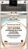 Will Clark 2024 Topps Luminaries Hit Kings Relic Auto #2/15