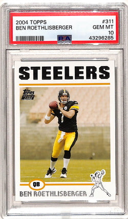 Ben Roethlisberger 2004 Topps Rookie #311 PSA 10 Gem Mint 6285