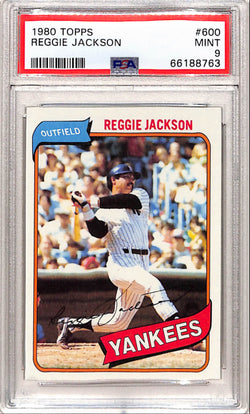 Reggie Jackson 1980 Topps #600 PSA 9 Mint