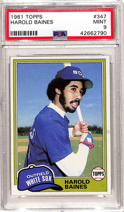 Harold Baines 1981 Topps Rookie #347 PSA 9 Mint 2790