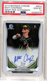 Matt Chapman 2014 Bowman Chrome Auto PSA 10 Gem Mint