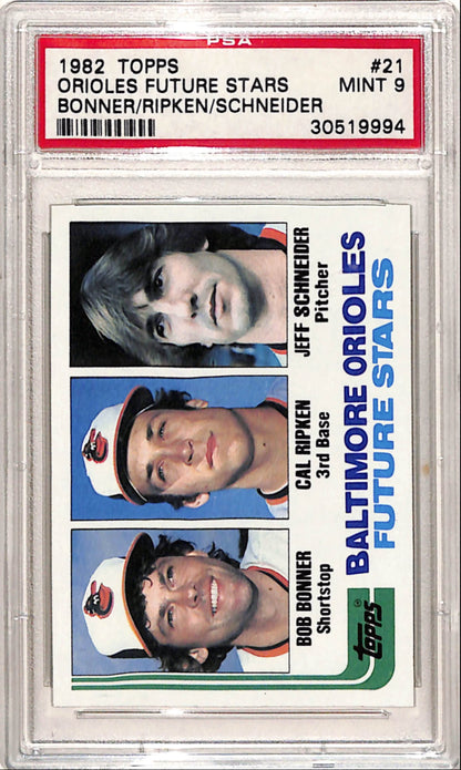 Cal Ripken Jr. 1982 Topps Rookie #21 PSA 9 Mint