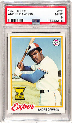 Andre Dawson 1978 Topps #72 PSA 9 Mint 2215