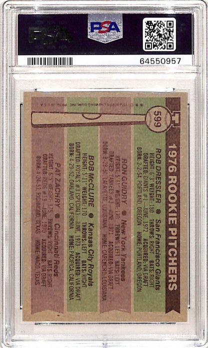Ron Guidry 1976 Topps Rookie #599 PSA 8 Nm-Mint 0957