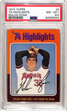 Nolan Ryan 1975 Topps Highlights #5 PSA 8.5 Nm-Mint+