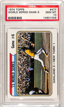 1974 Topps World Series Game 6 #477 PSA 10 Gem Mint