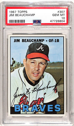 Jim Beauchamp 1967 Topps #307 PSA 10 Gem Mint