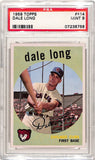 Dale Long 1959 Topps #414 PSA 9 Mint