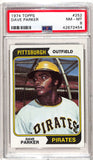 Dave Parker 1974 Topps Rookie #252 PSA 8 Nm-Mint