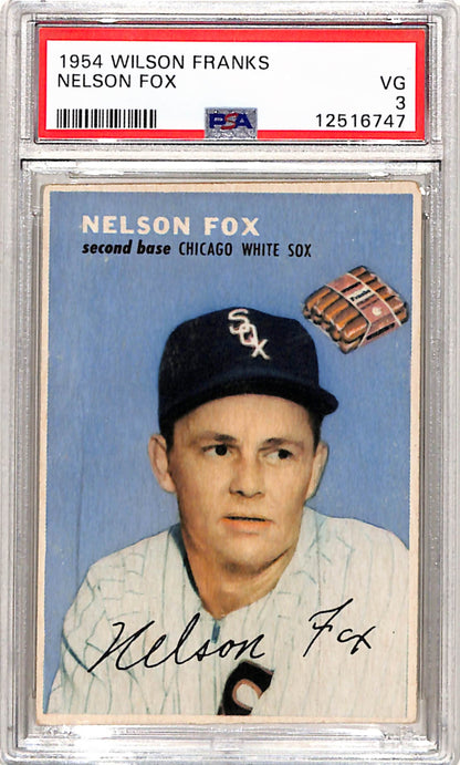 Nelson Fox 1954 Wilson Franks PSA 3 Very Good