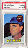 Preston Gomez 1969 Topps #74 PSA 10 Gem Mint