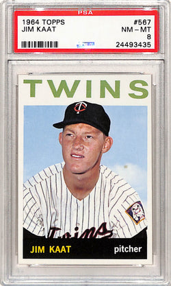 Jim Kaat 1964 Topps #567 PSA 8 Nm-Mint