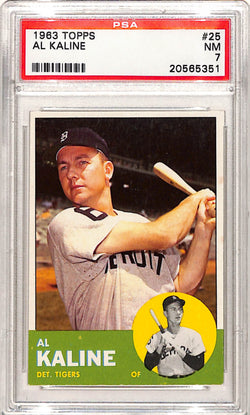 Al Kaline 1963 Topps #25 PSA 7 Near Mint 5351