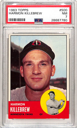 Harmon Killebrew 1963 Topps #500 PSA 7 Near Mint