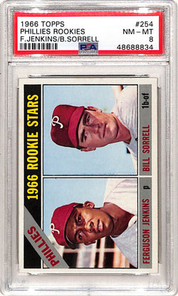 Fergie Jenkins 1966 Topps Rookie #254 PSA 8 Nm-Mint