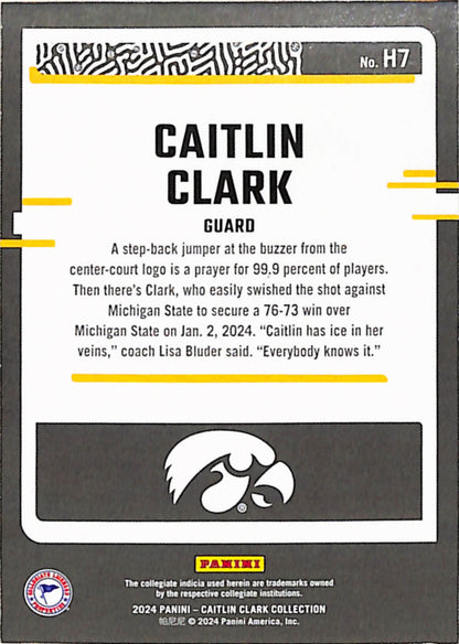 Caitlin Clark 2024 Donruss Highlight Green Foil #H7 #2/6