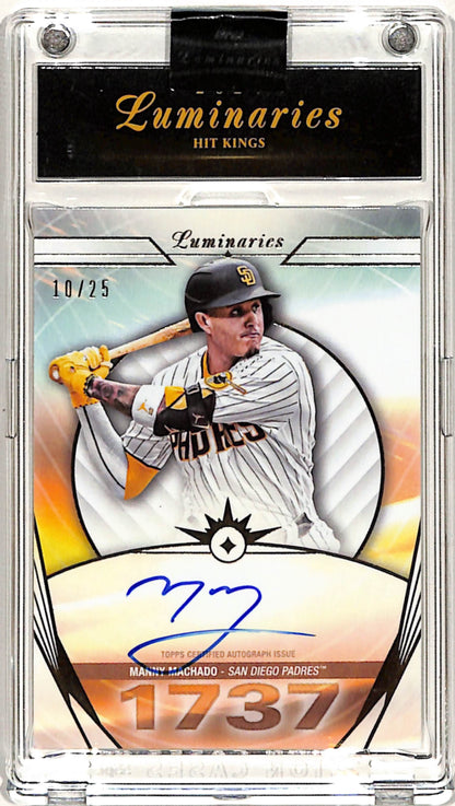 Manny Machado 2024 Topps Luminaries Hit Kings Auto #10/25