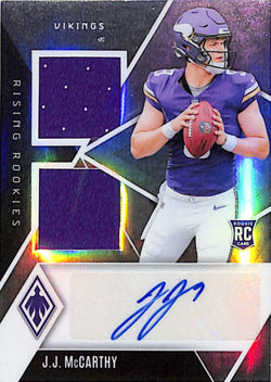 JJ McCarthy 2024 Panini Phoenix Dual Jersey Auto #107/125
